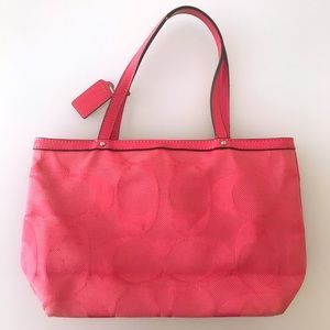 Coach mini tote bag